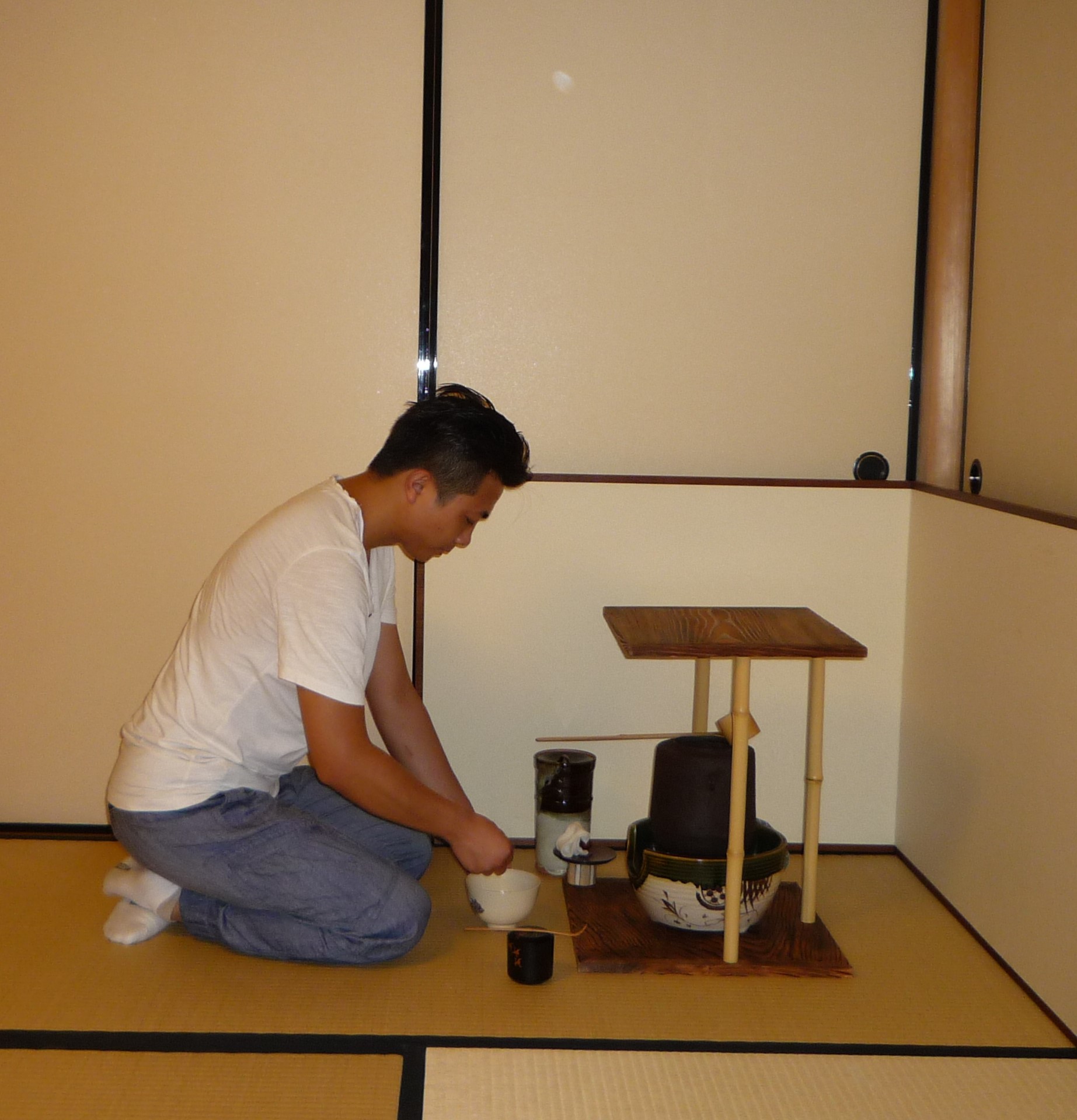 【美品】「母」 竹台子 行の台子 組立式 紙箱 茶道具 (730F①)割引❣️ Yuya Shimoda