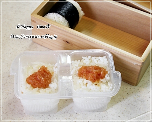 明太子おむすび弁当とおうちごはん♪_f0348032_18324616.jpg