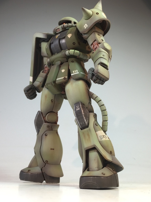 MG 1/100 MS-06J ザクⅡ リアル・フレーム再現 戦場風 No.530