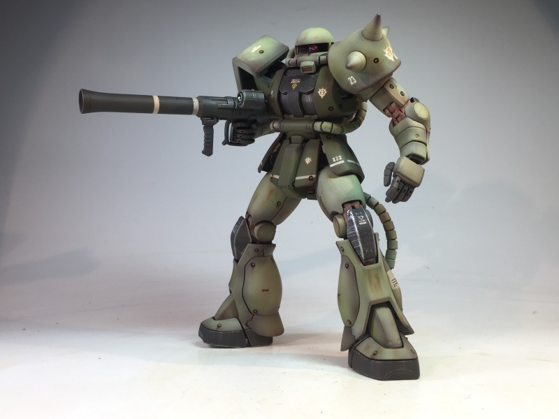 MG 1/100 MS-06J ザクⅡ リアル・フレーム再現 戦場風 No.530