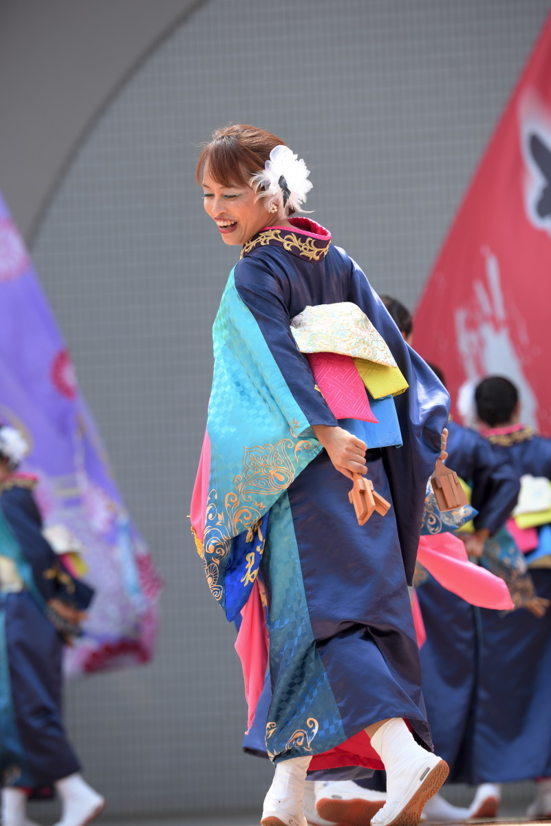 原宿表参道元氣祭スーパーよさこい2017　「真美流星乱舞群」さん　富山県_c0276323_21403572.jpg