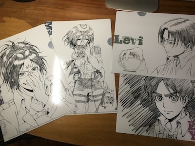 進撃の巨人 リヴァイ 缶バッジ 浅野恭司原画展2017 ☆進撃の巨人 リヴァイ