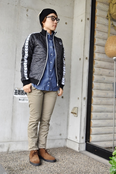 FRED PERRY × LAVENHAM 。。。コラボレート限定・QUILT TRACK JACKET！★！_d0152280_06173770.jpg