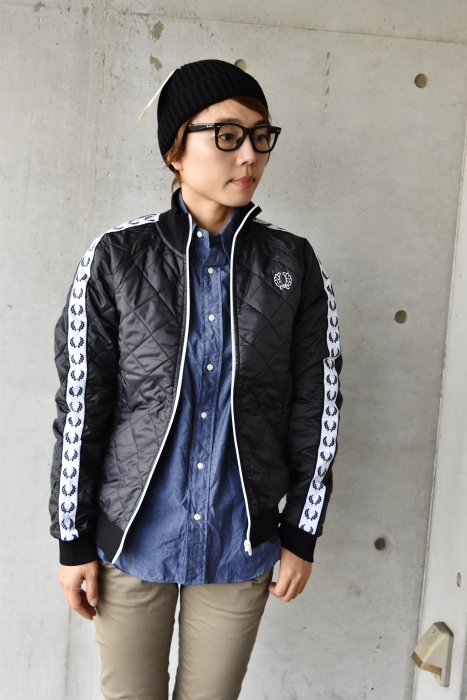 FRED PERRY × LAVENHAM 。。。コラボレート限定・QUILT TRACK JACKET！★！_d0152280_06175845.jpg