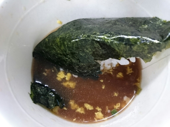 10/8夜勤飯 サッポロ一番 和ラー三重伊勢海老汁風 After 和ラー雑炊_b0042308_01375453.jpg