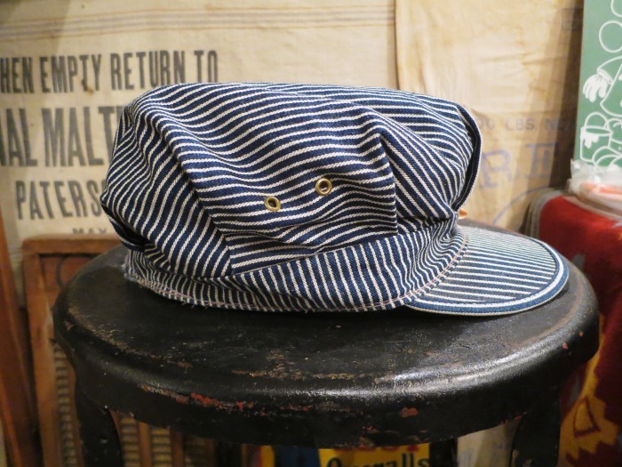 50\'s~　PAY　DAY　Hickory　Stripe　Engineer　Cap_e0187362_11361208.jpg