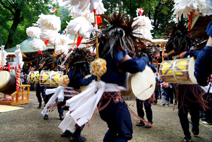 かんこ踊り射山神社に奉納_b0145296_20512034.jpg