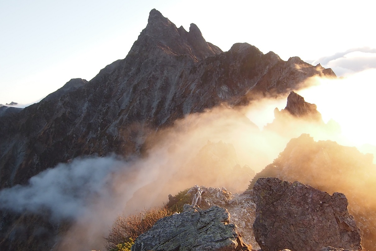 槍ヶ岳北鎌尾根登山2017　3　北鎌沢出合～P11_c0236857_08300867.jpg