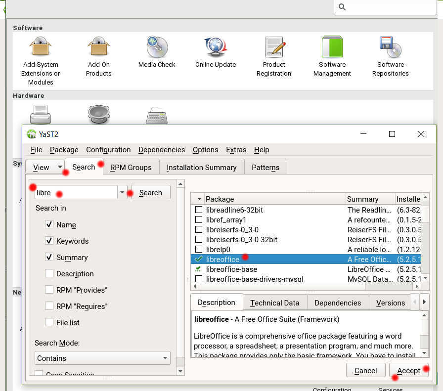 SUSE Linux Enterprise Workstation Extension (LibreOffice,gimp) を SLES で使う_a0056607_20030479.jpg