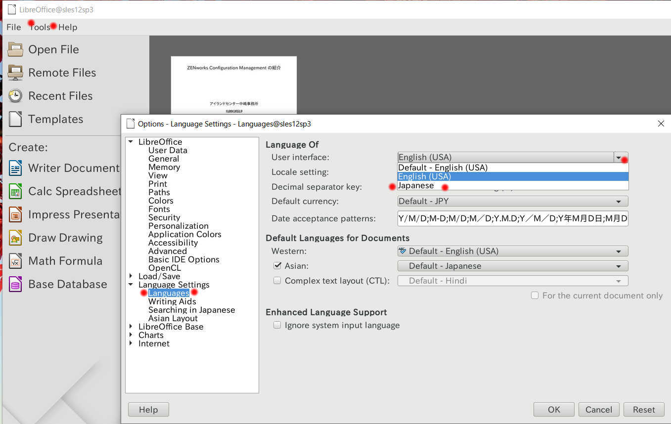 SUSE Linux Enterprise Workstation Extension (LibreOffice,gimp) を SLES で使う_a0056607_20044287.jpg