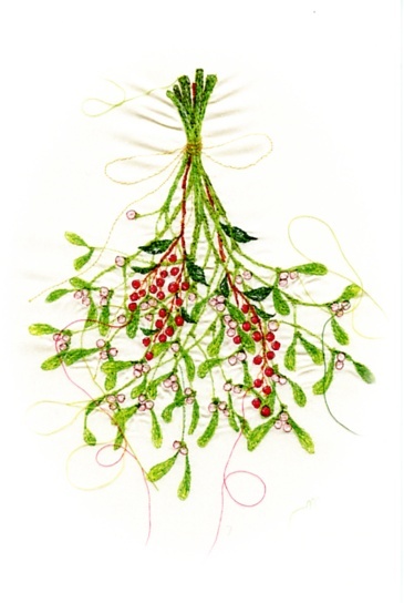 “Strawberry Field”　ミシンで描く植物＋五節句_d0121897_04570976.jpg