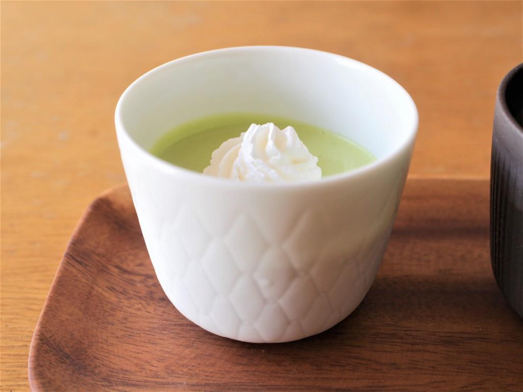 抹茶アイスで抹茶ババロア_f0220354_10245106.jpg