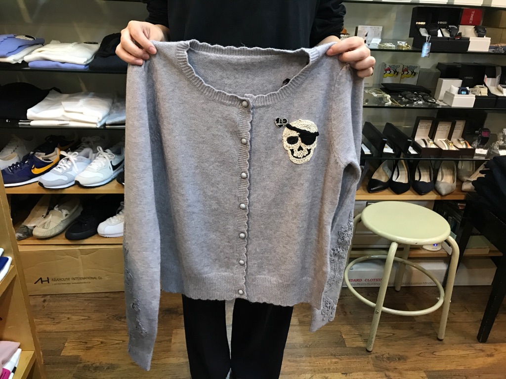 クーラ COOLA　 Skull×Lace スカラップカーデ　★_e0076692_19122532.jpg