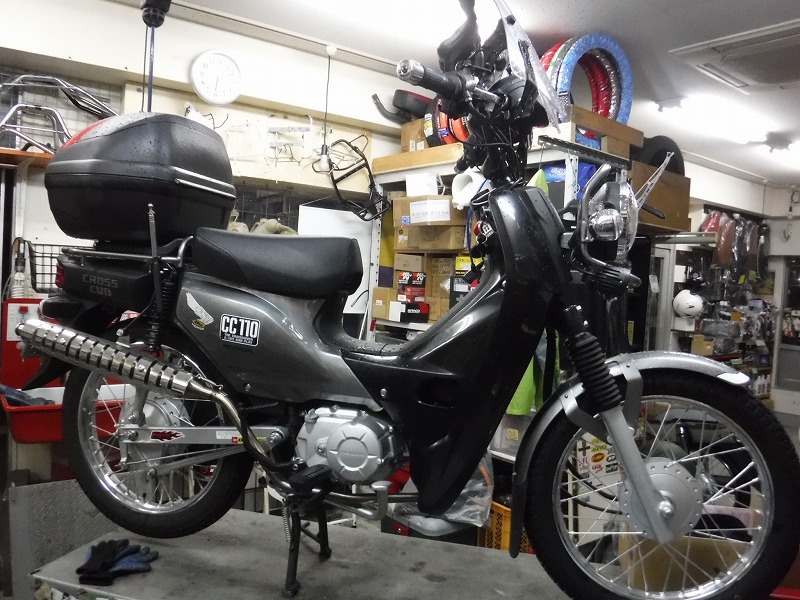 クロスカブ ボアアップ ビッグスロットル交換 モーターヘッド サイクルショップ