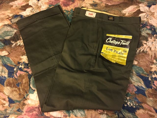 １０月１４日（土）入荷！デッドストック　Lee 　５０s〜　all cotton Chetopa Twill Pants_c0144020_14084978.jpg