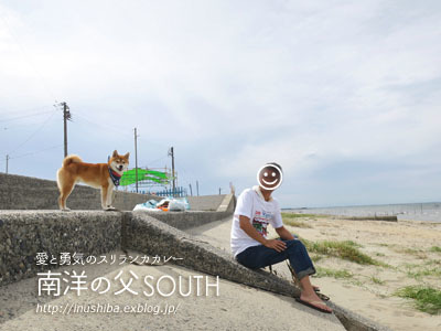 柴犬連れて、海を眺めながらスリランカカレーを食べる♪\"南洋の父サウス\"@愛知県知多郡【動画あり】_a0286855_06042466.jpg