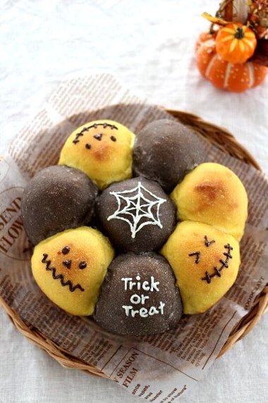 ハロウィン ちぎりパン ちぎりパン 日本一簡単なパン教室 Backe