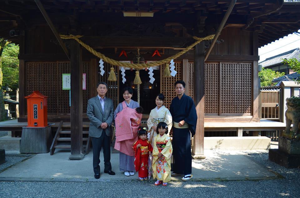 次女・七五三　　三女・お宮参り　長女・大四身の着物で_d0230676_14154995.jpg