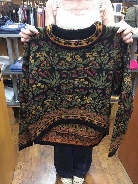 トゥデイフル TODAYFUL Jacquard Flower Knit_e0076692_18471323.jpg