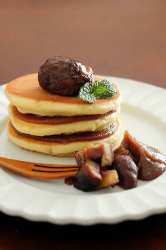 栗のパンケーキ Takacoco Kitchen