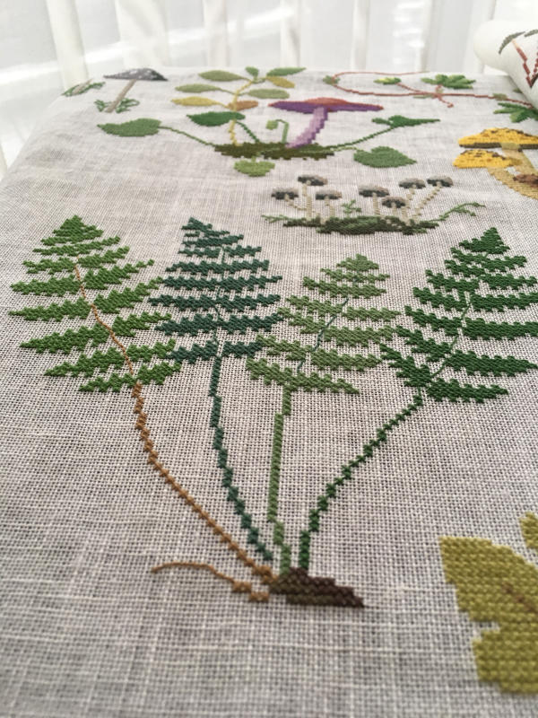 フレメクロスステッチ完成品　街並み フレメクロスステッチ完成品 街並み フレメ クロスステッチ