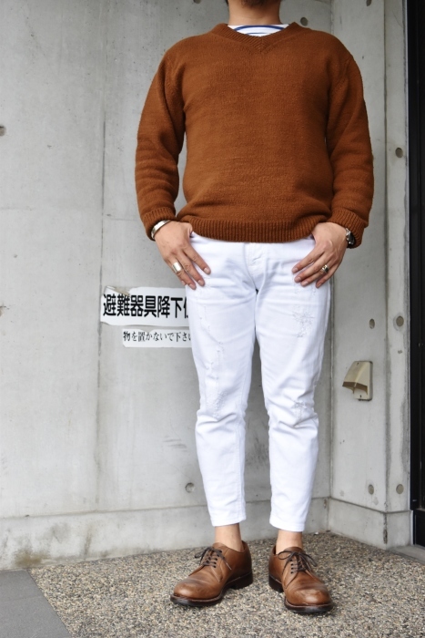 新色・追加です。。。TWINE ・・・ Cotton KNIT V-NECK SWEATER!♪!_d0152280_10224605.jpg
