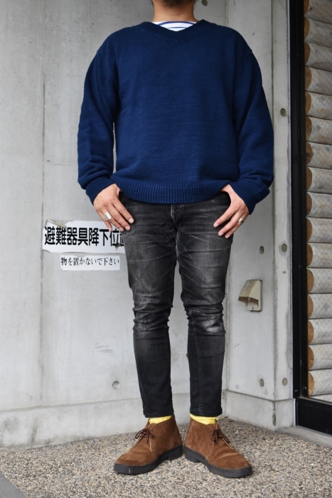 新色・追加です。。。TWINE ・・・ Cotton KNIT V-NECK SWEATER!♪!_d0152280_10334301.jpg