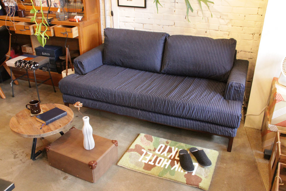 JFK sofa indigo stripe : so-ko