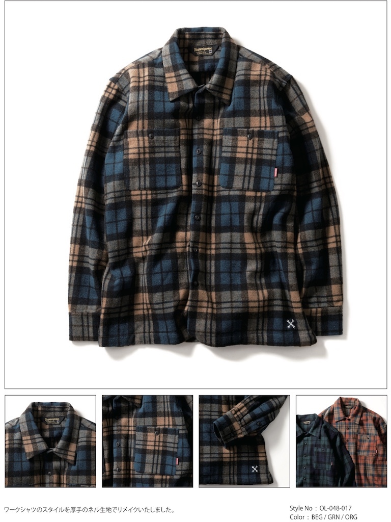 BLUCO ヘビーネルシャツ : HOODLUM
