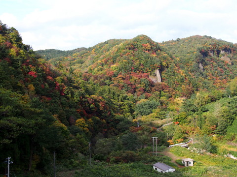 屏風岩の紅葉(弘前市)*2017.10.15_b0147224_21255348.jpg