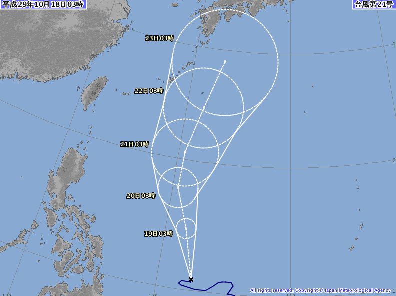 厳重注意、台風21号。週末は吹き過ぎだね。_c0098020_6414097.jpg