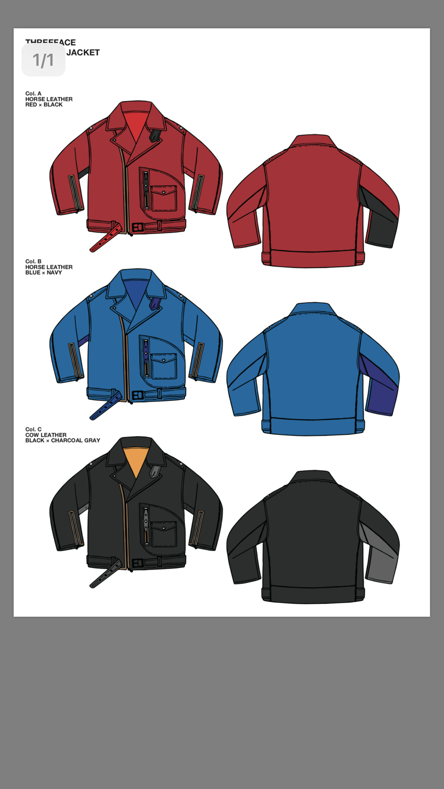 THREEFACE '333' riders jacket ご予約のご案内 : VINTAGE THREEFACE '333' riders jacket ご予約のご案内 : VINTAGE