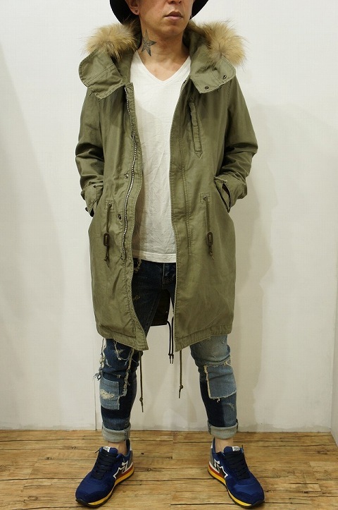 安定の大人気モッズコート！【LOUNGE LIZARD】【ラウンジリザード】No.5682 B-9 CLOTH × BIO WASH MODS COAT [KHA]☆そして、素足。_b0108653_17272389.jpg