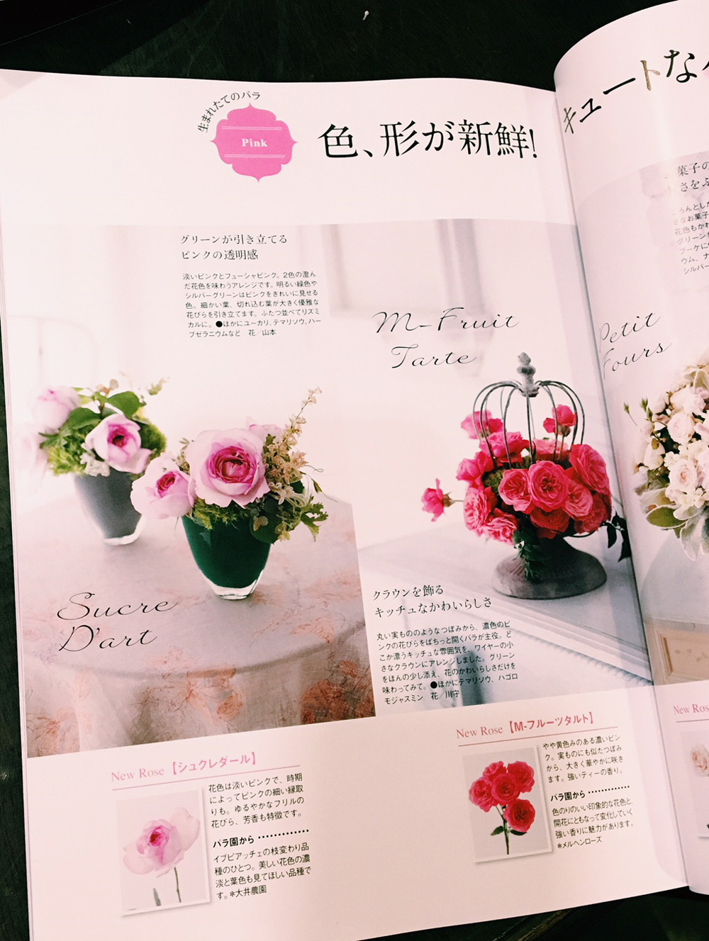 花時間秋号 バラ特集で作品を作りました_c0072971_05485426.jpg