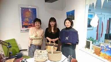 10月19日(木)麻バッグ 作家 amanonamiさん_e0006772_12481052.jpg