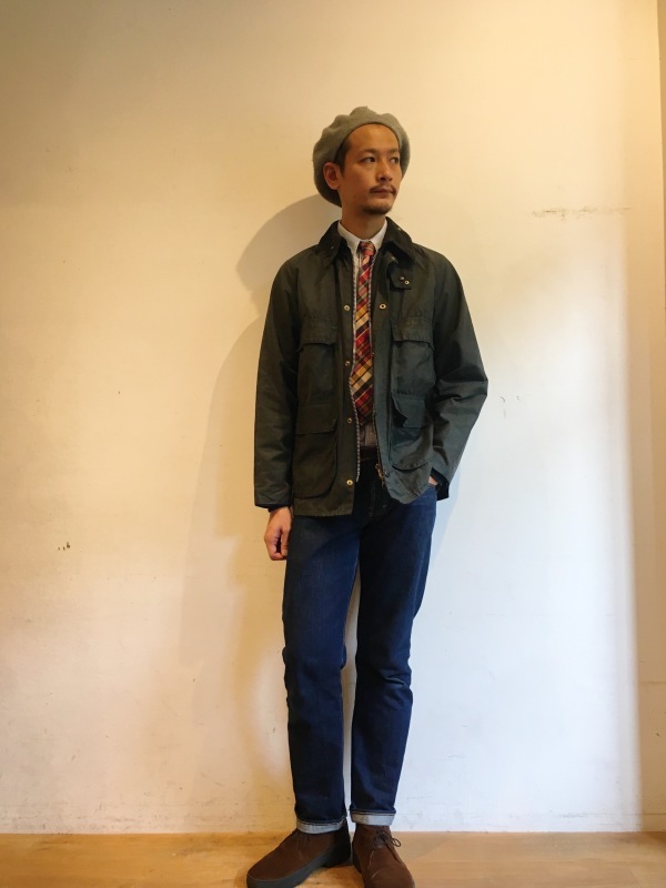 愛用 Barbour 雰囲気抜群 4つポケ 80s 4ポケ 2クラウン 2クラウン