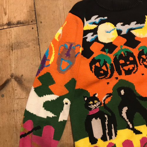 HALLOWEEN Design Cotton Sweater_a0182112_13390549.jpg