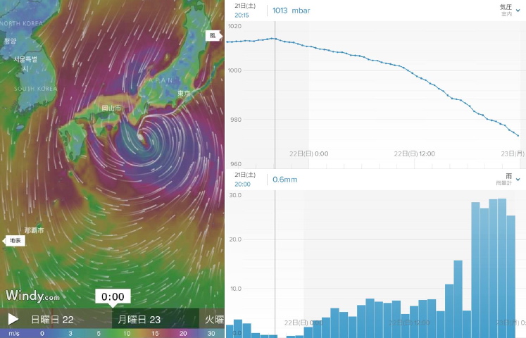 The Battle against Typhoon 21st \"LAN\"_c0123363_9284720.jpg