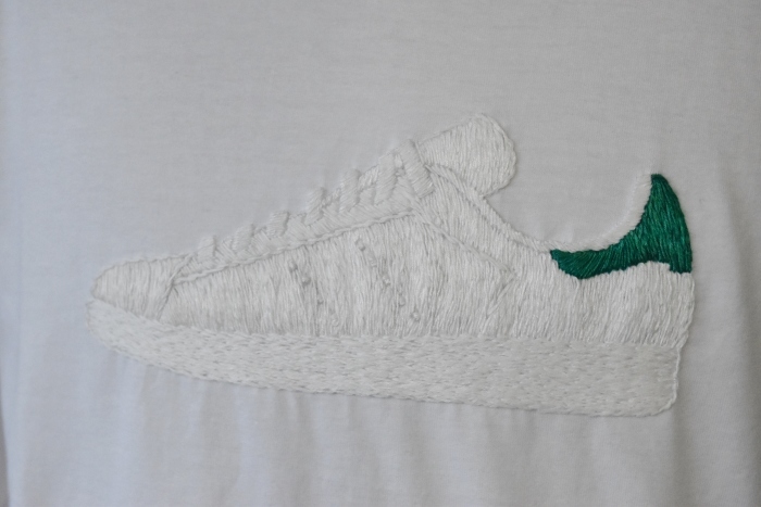 抜群の仕上がり感です(^^♪ O.K. 手刺繍LONG TEE StanSmith バージョン!★?_d0152280_21024323.jpg