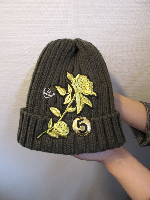 COOLA クーラ　No,5 Flower KNIT CAP　CQ-31523_e0076692_14420080.jpg