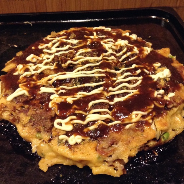 お好み焼き 一度出すとしまうのが面倒で続く鉄板モノ _a0334793_02422036.jpg