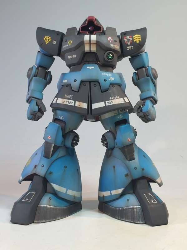 MG 1/100 MS-09 ドム ランバ・ラル専用機 青い巨星 戦場風 改修 MG 1/100 MS-09 ドム ランバ・ラル専用機 青い巨星 戦場風 改修