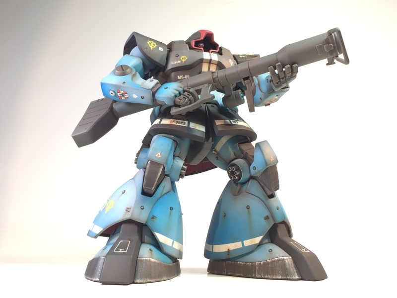 MG 1/100 MS-09 ドム ランバ・ラル専用機 青い巨星 戦場風 改修 MG 1/100 MS-09 ドム ランバ・ラル専用機 青い巨星 戦場風 改修