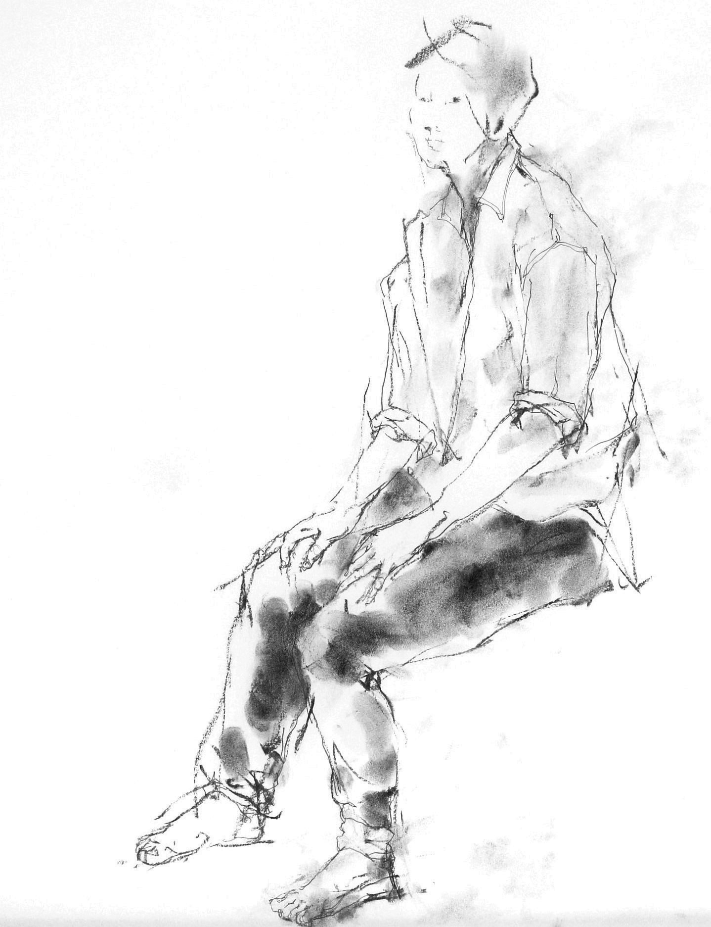 《 十月神無月着衣クロッキー Ⅱ 》_f0159856_07122936.jpg