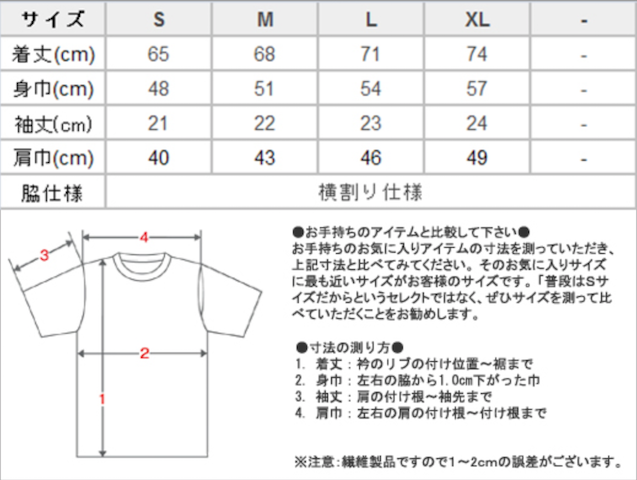 ５周年記念tシャツ サイズ表 今日のストアー