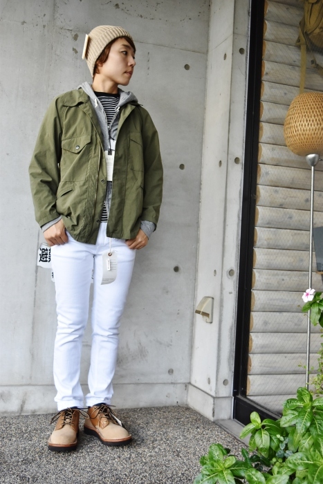 REVERSIBLE Military JACKET・スタイル。。。By DAILY WORDROBE INDUSTRY_d0152280_21195712.jpg