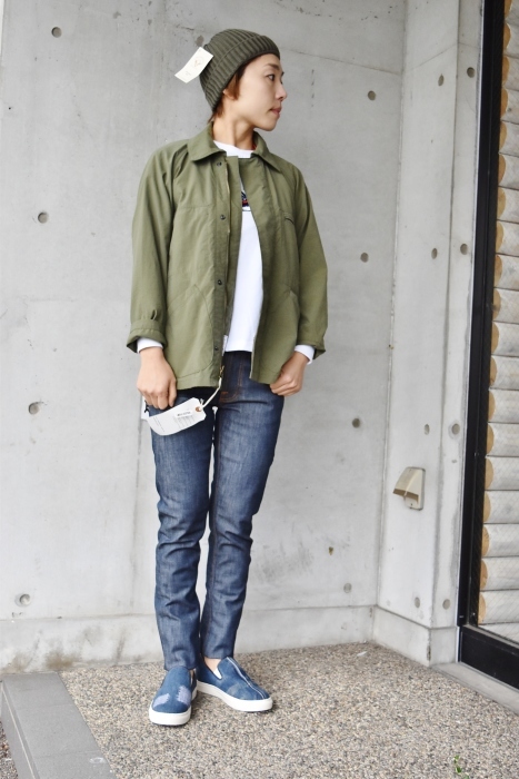 REVERSIBLE Military JACKET・スタイル。。。By DAILY WORDROBE INDUSTRY_d0152280_21213717.jpg