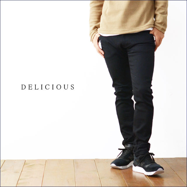 DELICIOUS [デリシャス] SKINNY DENIM [DP3413] BLACK スキニーデニム　ブラック　MEN\'S _f0051306_17234430.jpg