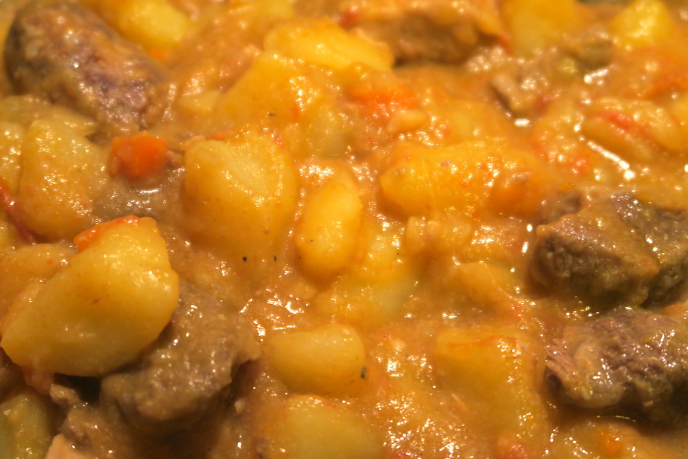 合体カレーとスペッツァティーノ、夕食は和伊混合_f0234936_781887.jpg