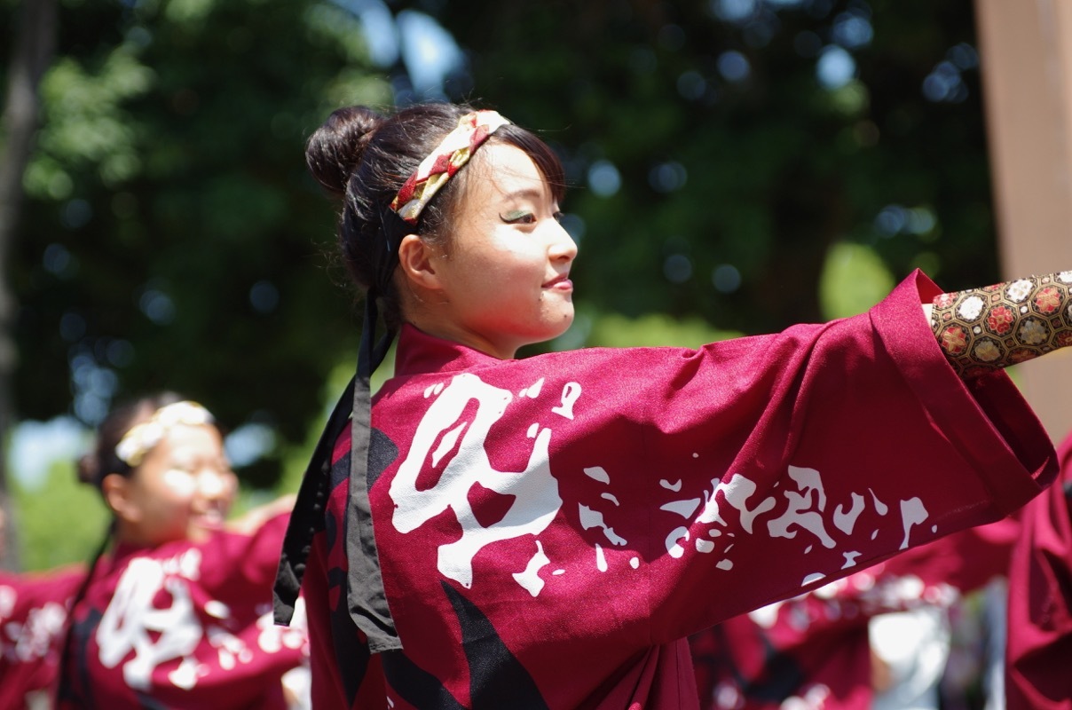 ２０１７まるがめ婆娑羅まつりその３ 香川大学よさこい連 風華 ヒロパンのよさこいライク N Vanライフ